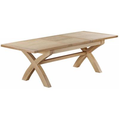 Chalais Oak X Leg 1.8-2.4M Extending Dining Table